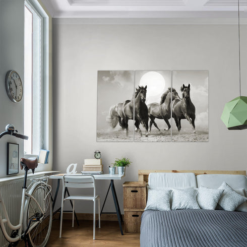 Wandbilder Wohnzimmer XXL Pferde Moderne Bilder Tiere